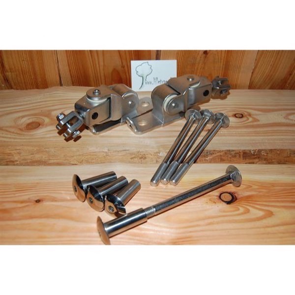 Oph�ng til gynges�de. Proff. Overligger 16-19 cm. 2 s�t komplet.